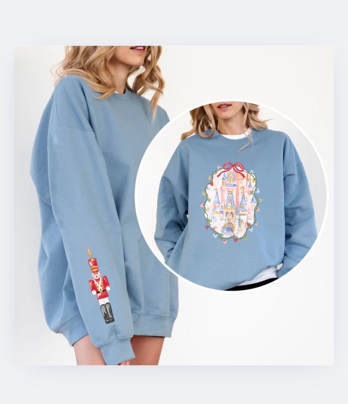 Castle Christmas girl Crewneck- PREORDER 2-3 WKS