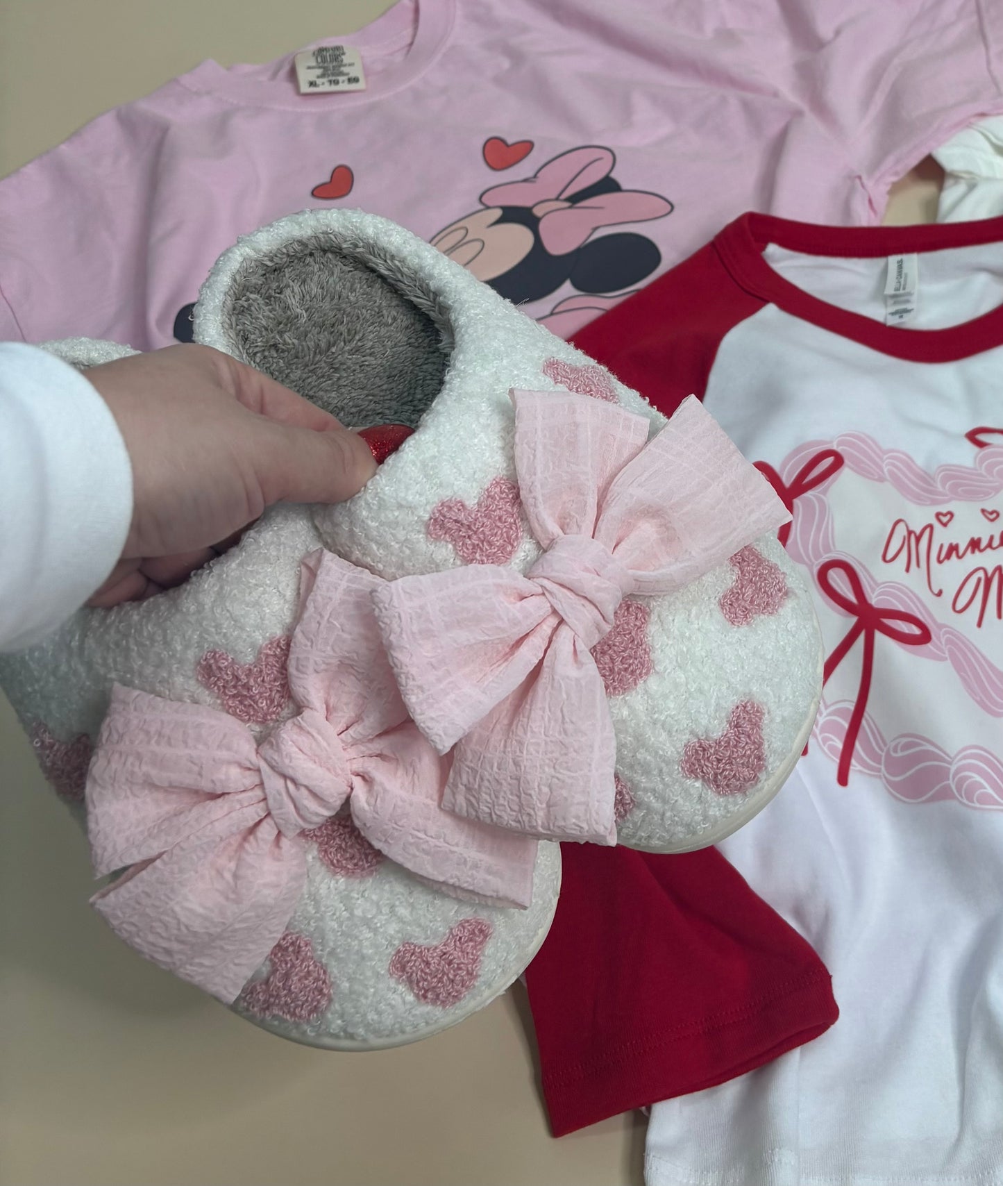 Girly Bow Slippers