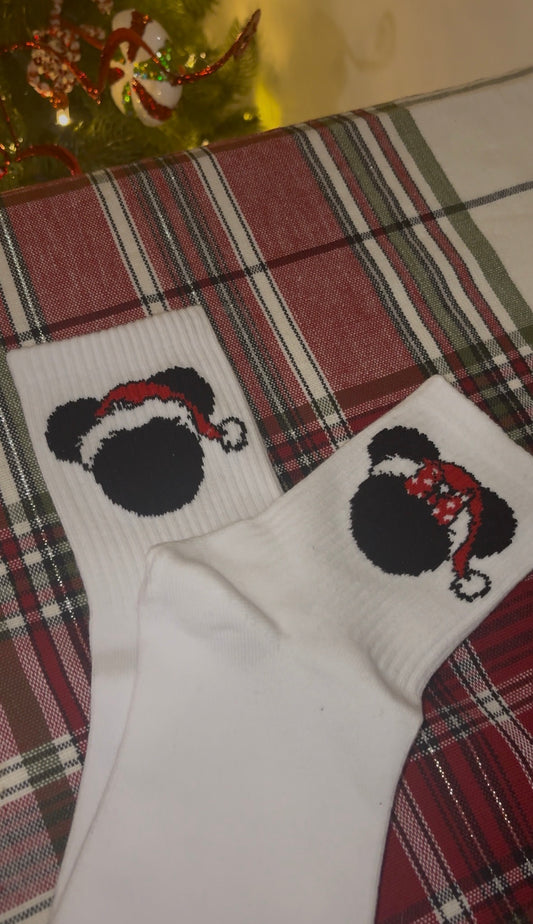 Christmas Mice Socks