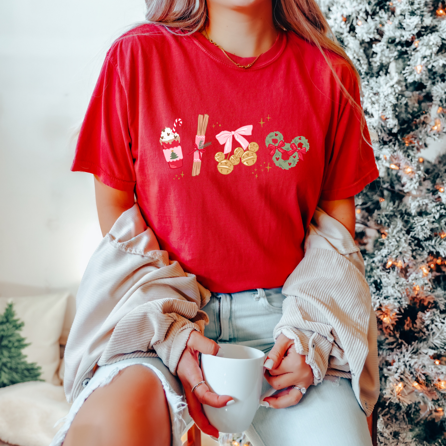 Girly Christmas Snacks Tee - PREORDER 2-3 WKS