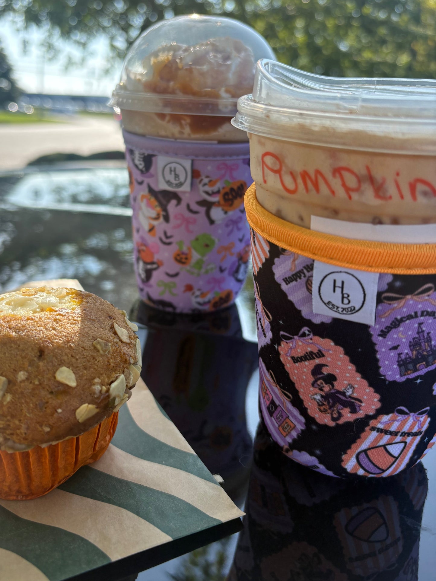 Girly Halloween Cup sleeve