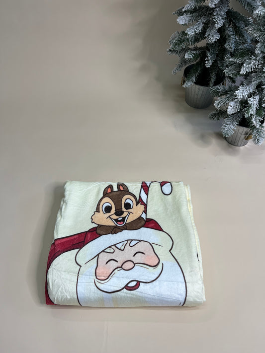 Chipmunk Christmas Blanket