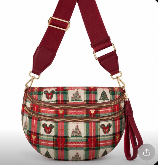 Christmas Plaid Bum Bag - preorder 6-8wks