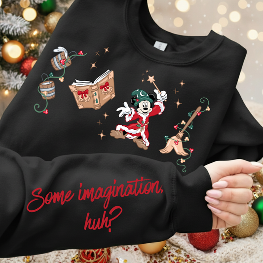 Magical Sorcerer Christmas Crewneck BLACK OPTION - PREORDER 2-3 WKS