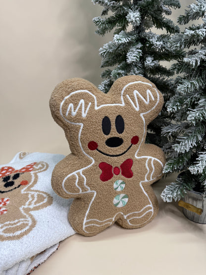 Gingerbread Mickey pillow