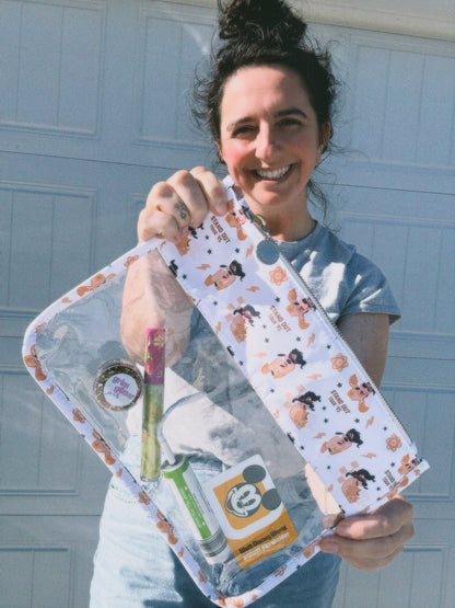 Powerline travel clear bag - ready to ship