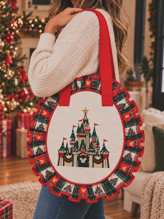 Christmas castle Tote PREORDER 6-8 weeks