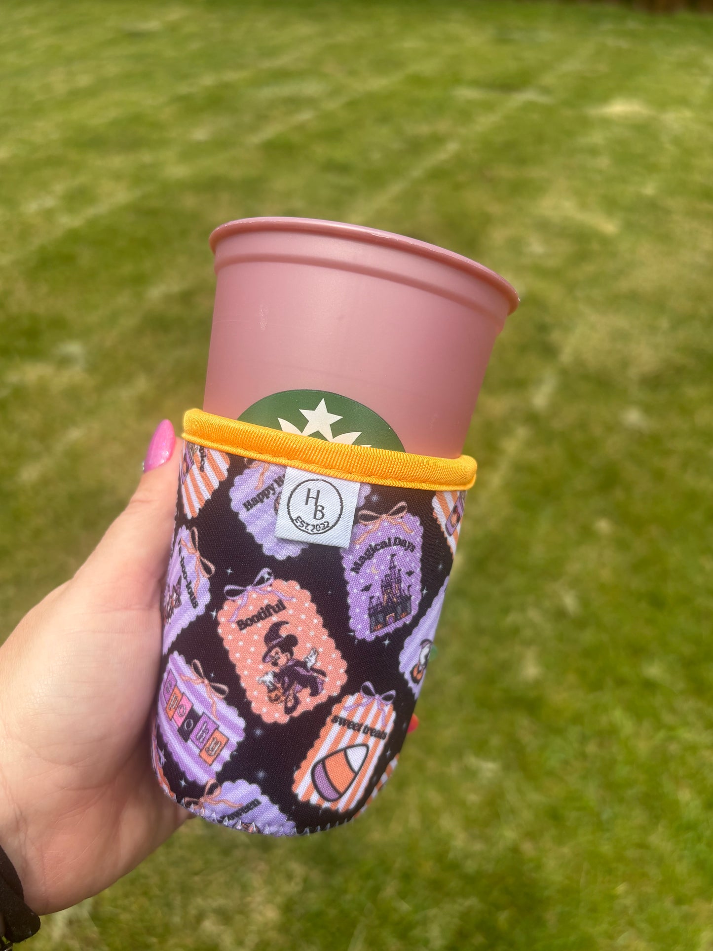 Girly Halloween Cup sleeve