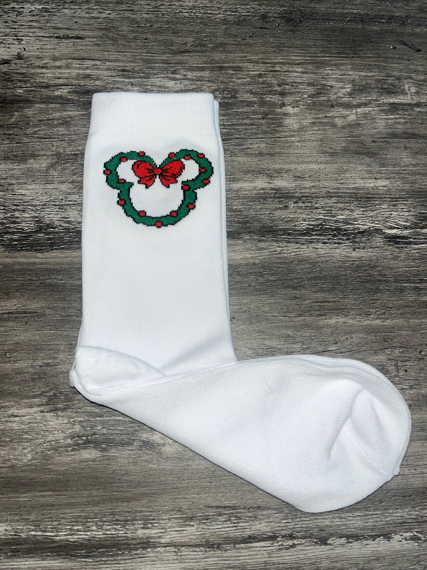 Christmas Wreath Socks