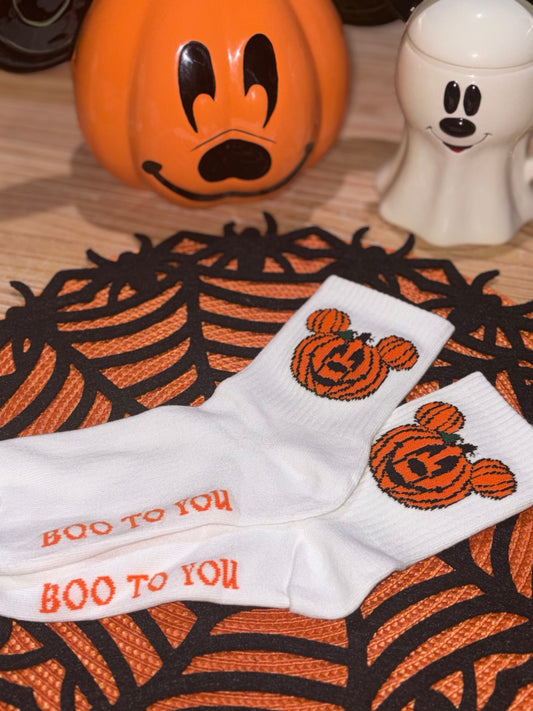 Halloween pumpkin Socks - READY TO SHIP