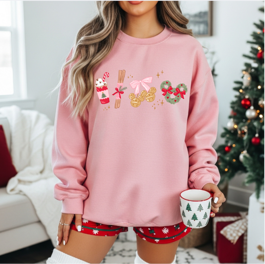 Girly Christmas treats crewneck - PREORDER 2-3 WKS