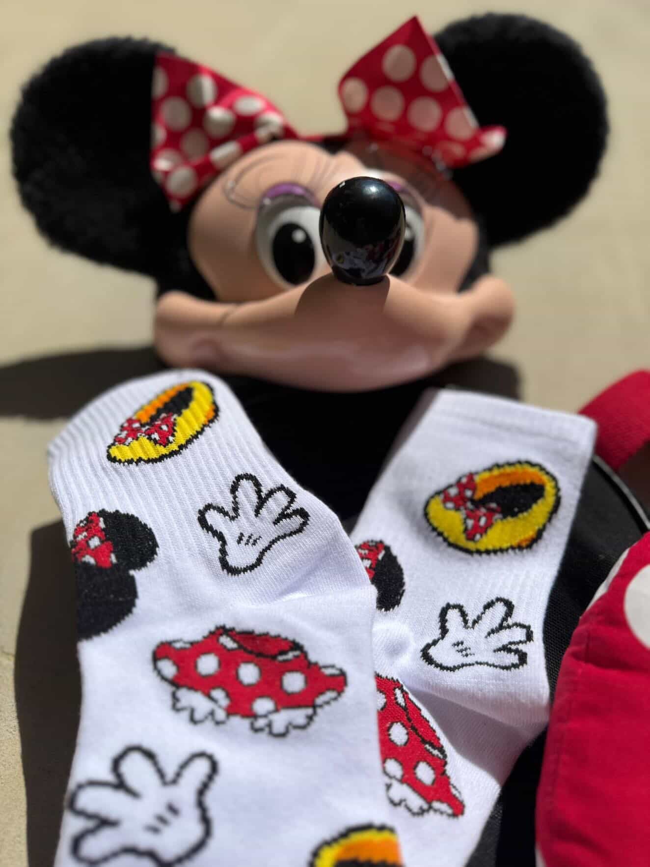 Minnie elements polka dot Socks