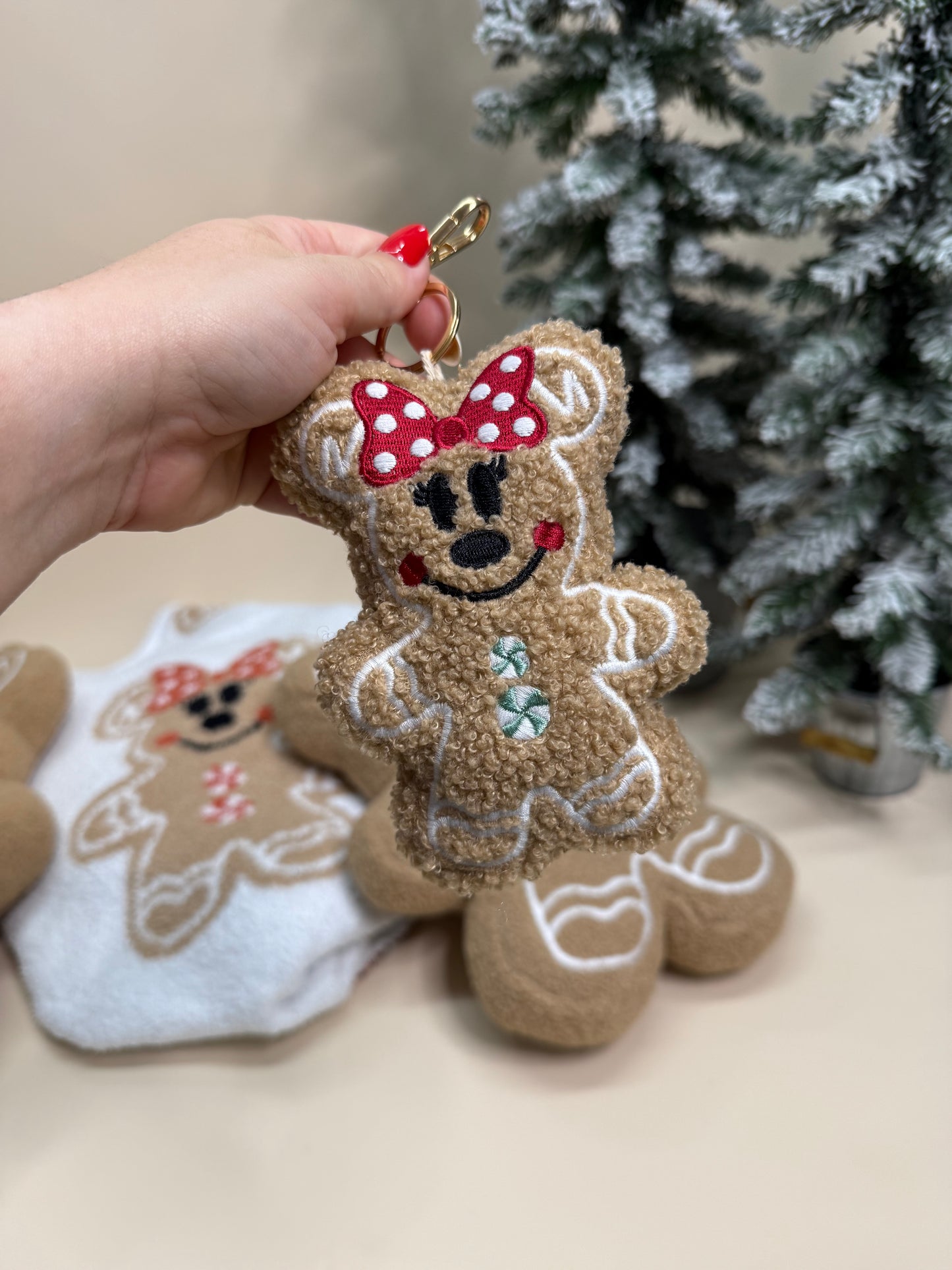 Minnie Gingerbread Plush Charm