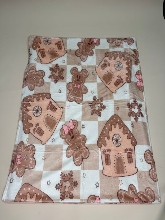 Checkered Christmas Crew Blanket - READY TO SHIP