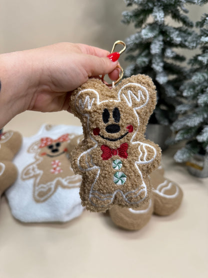 Mickey Gingerbread Plush Charm