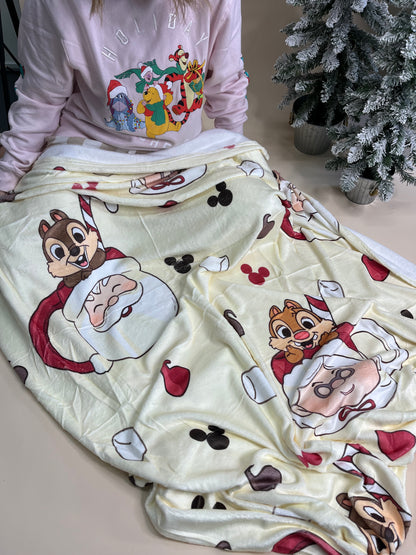 Chipmunk Christmas Blanket