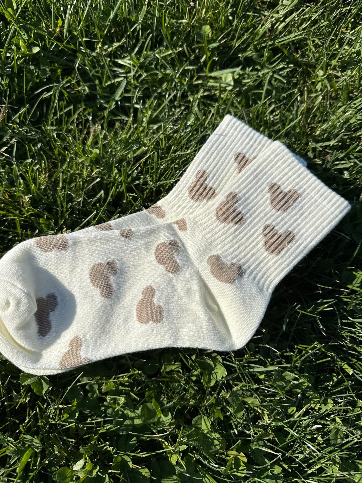 Ivory & Cream mouse polka dots - READY TO SHIP