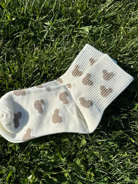 Ivory & Cream mouse polka dots - READY TO SHIP