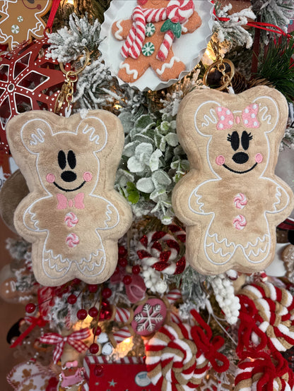 Gingerbread Mouse Plush Charm - RTS