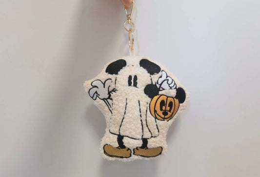 Ghost Mouse Plush Charm