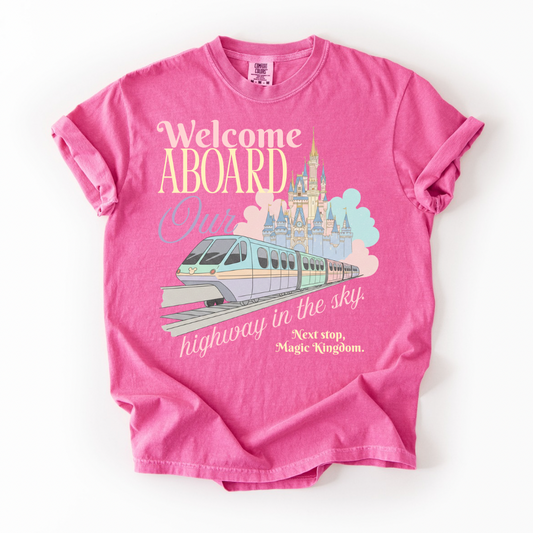 Welcome aboard Tee - PREORDER 3 WKS